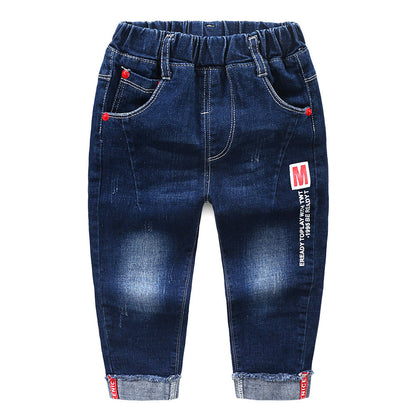 Fashion Jeans For Boys, Children, Korean Style, Long Pants - Amazhona 