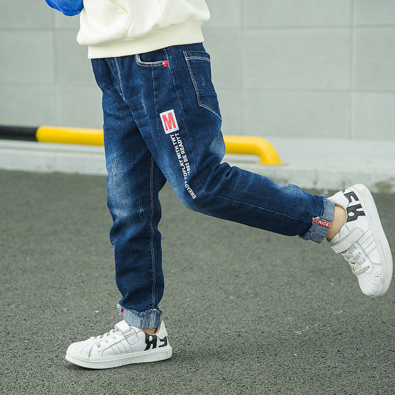 Fashion Jeans For Boys, Children, Korean Style, Long Pants - Amazhona 