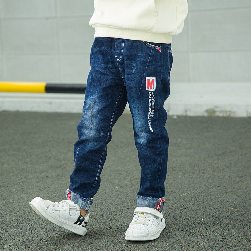 Fashion Jeans For Boys, Children, Korean Style, Long Pants - Amazhona 