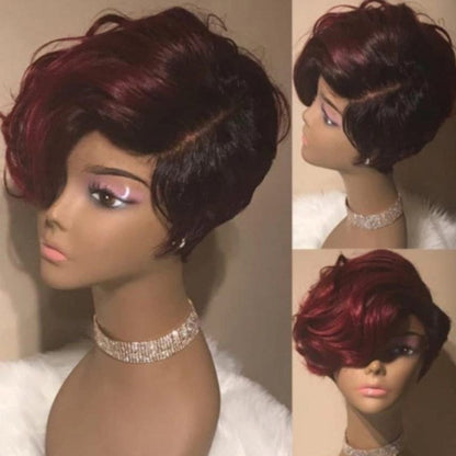 Fashion Ladies Ombre Wig Short Curly Hair - Amazhona 