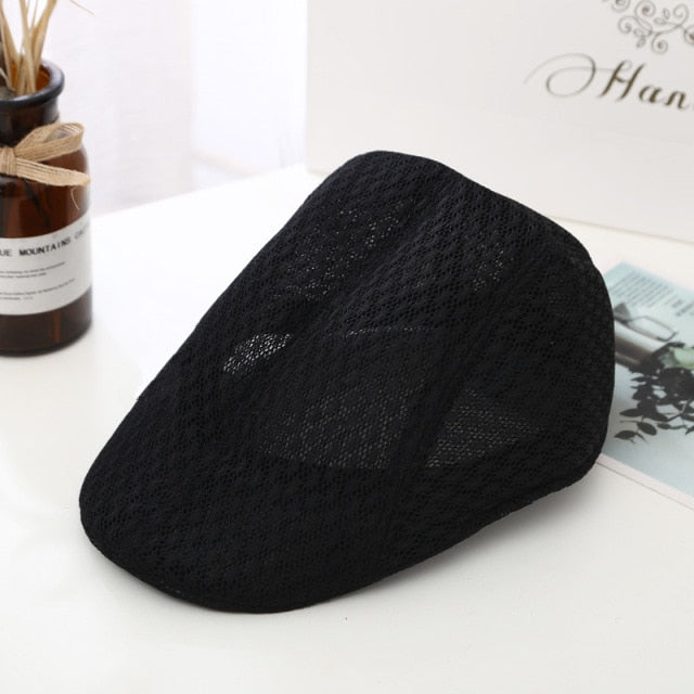 Fashion Letter Beret Hat Men Sun hat Golf Driving Cabbie Hat Newsboy Flat Ivy Summer Cap peaky blinder casquette cap - Amazhona 