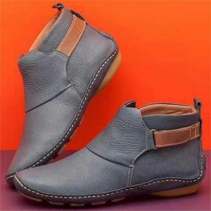 Fashion Women Boots Flats Waterproof Ankle Boots Ladies Comfortable Shoes Winter No Slip Booties Female Casual Shoes Woman - Amazhona 