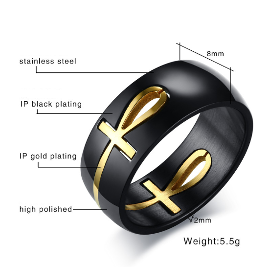 Fashionable Pure Tungsten Steel Sweethearts Ring Pair Ring - Amazhona 