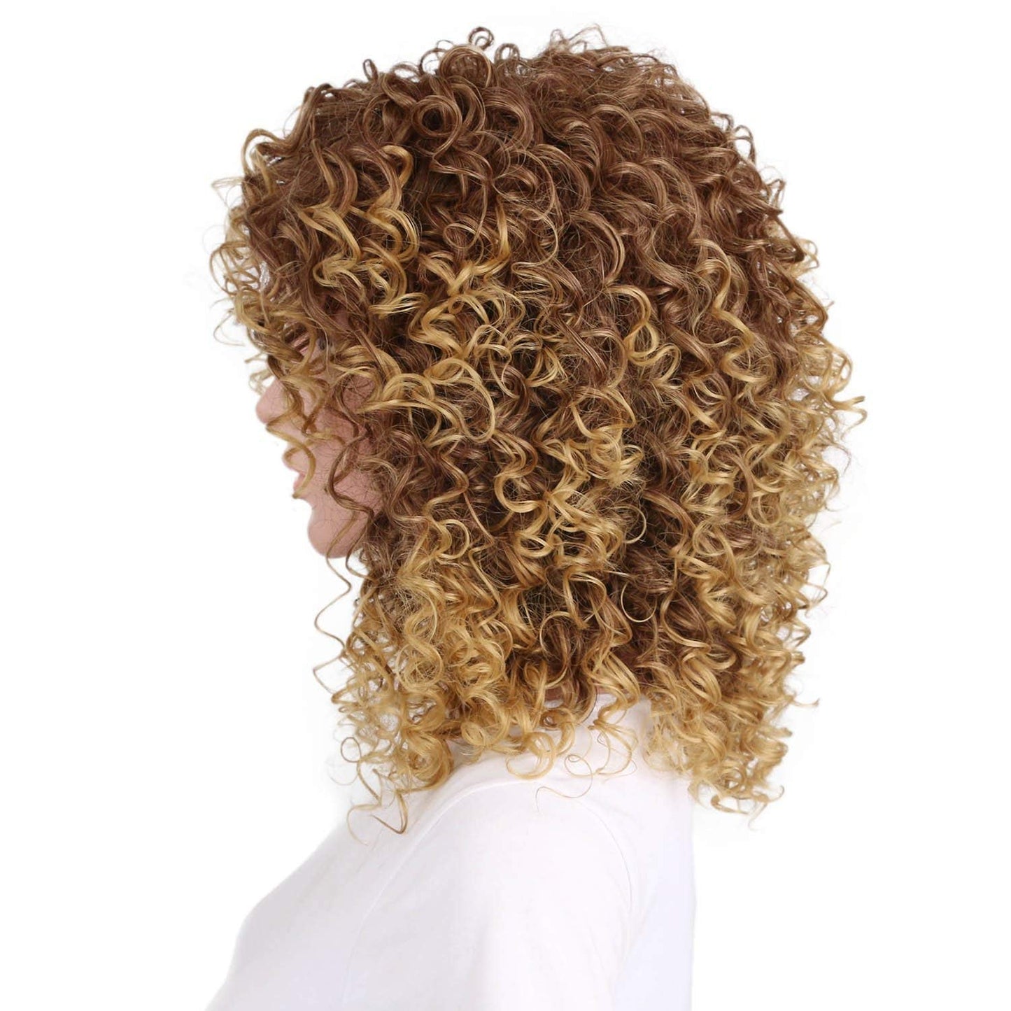 Fashionable chemical short curly hair wig - Amazhona 