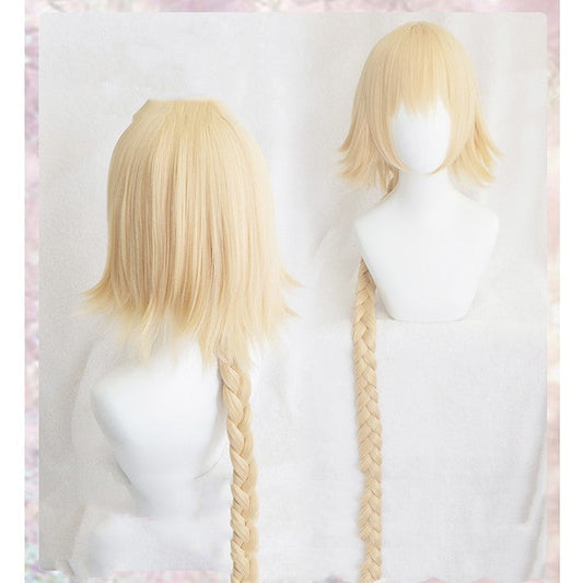 Fate Apocrypha Joan of  FGO Ruler braid cosplay wig - Amazhona 