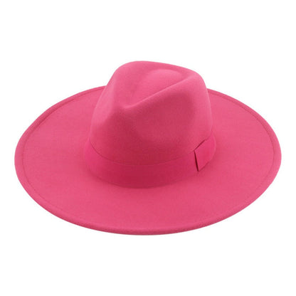 Fedora Hats for Women New 9.5cm Wide Brim Dress Men Caps Felted Hat Panama Church Wedding Ribbon Band Men Hat Sombreros De Mujer - Amazhona 