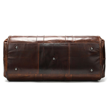 First Layer Cowhide Retro Large-capacity Travel Bag - Amazhona 