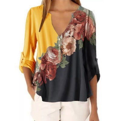 Floral print shirt - Amazhona 