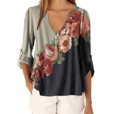 Floral print shirt - Amazhona 