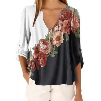 Floral print shirt - Amazhona 