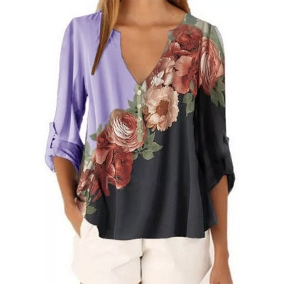 Floral print shirt - Amazhona 