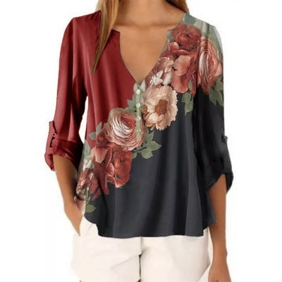 Floral print shirt - Amazhona 