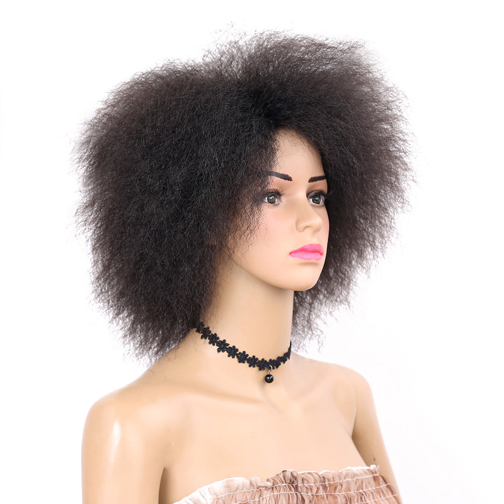 Fluffy curly hair wig - Amazhona 