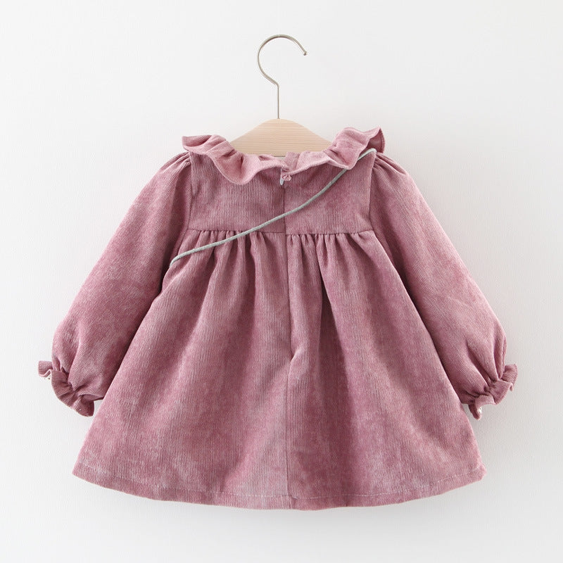 Foreign Trade Children's Wear 2021 Spring And Autumn New Version Of Girls' Cotton Long Sleeved Dress, Baby Princess Skirt Taobao Consignment - Amazhona 