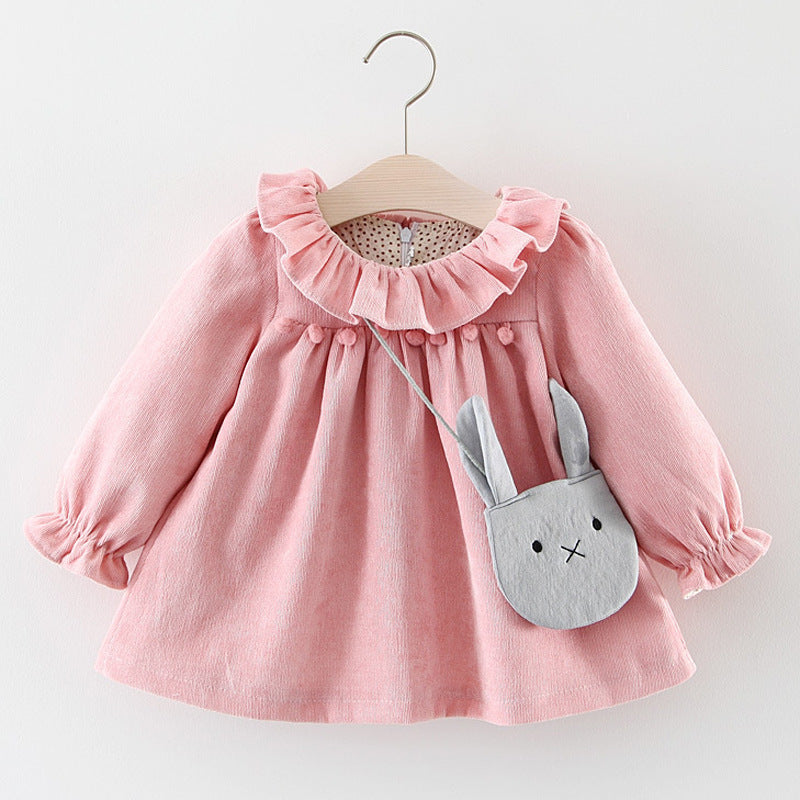 Foreign Trade Children's Wear 2021 Spring And Autumn New Version Of Girls' Cotton Long Sleeved Dress, Baby Princess Skirt Taobao Consignment - Amazhona 