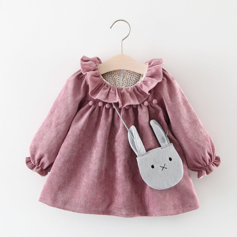 Foreign Trade Children's Wear 2021 Spring And Autumn New Version Of Girls' Cotton Long Sleeved Dress, Baby Princess Skirt Taobao Consignment - Amazhona 