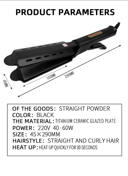 Four-gear Ceramic Tourmaline Ionic Flat Iron Hair Straightener For Women Professional Hair Straightener - Amazhona 