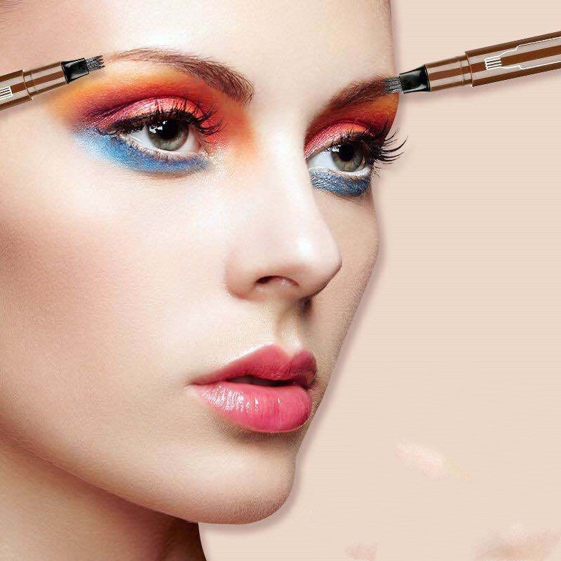 Four-head Eyebrow Pencil Liquid Eyebrow Pencil - Amazhona 