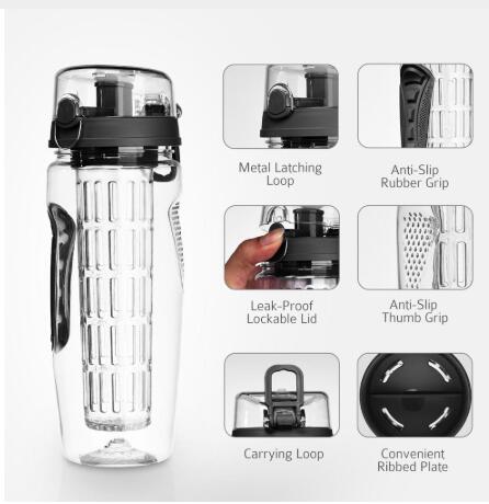 Free Fruit Infuser Juice Shaker Bottle Portable Climbing Camp Bottle - Amazhona 