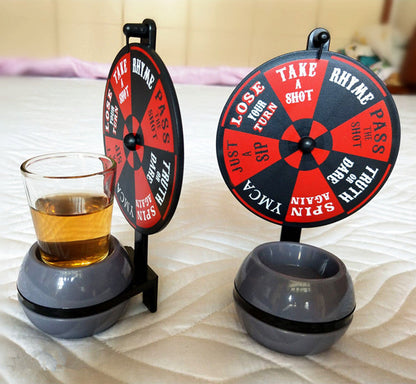 Funny Spinner Rotatable Beer Wine Glass Cup Wine Bar Party Drinking Game Kit Spin Shot Glass Bar Funny Tools Party Drinking Set - Amazhona 