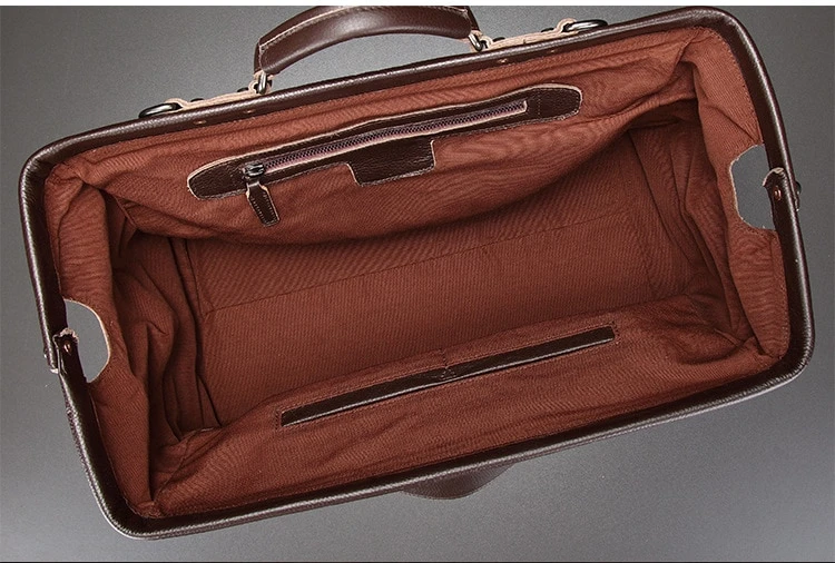 Genuine Leather Business Luggage And Travel Bag - Amazhona 