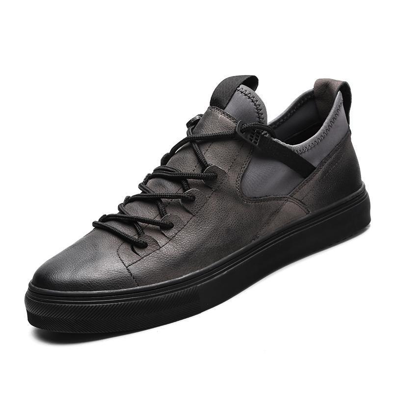 Genuine Leather Men's Sneakers - Amazhona 