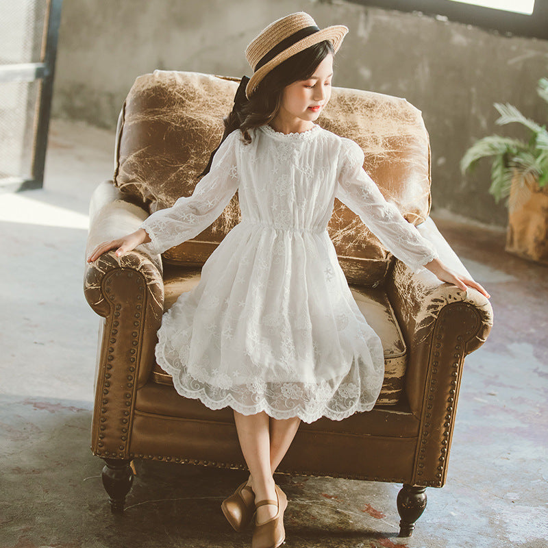 Girls Spring And Autumn Dresses - Amazhona 