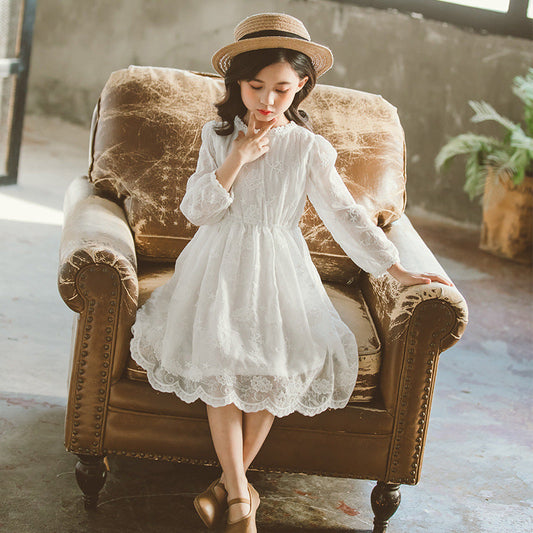 Girls Spring And Autumn Dresses - Amazhona 