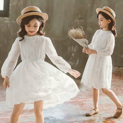 Girls Spring And Autumn Dresses - Amazhona 