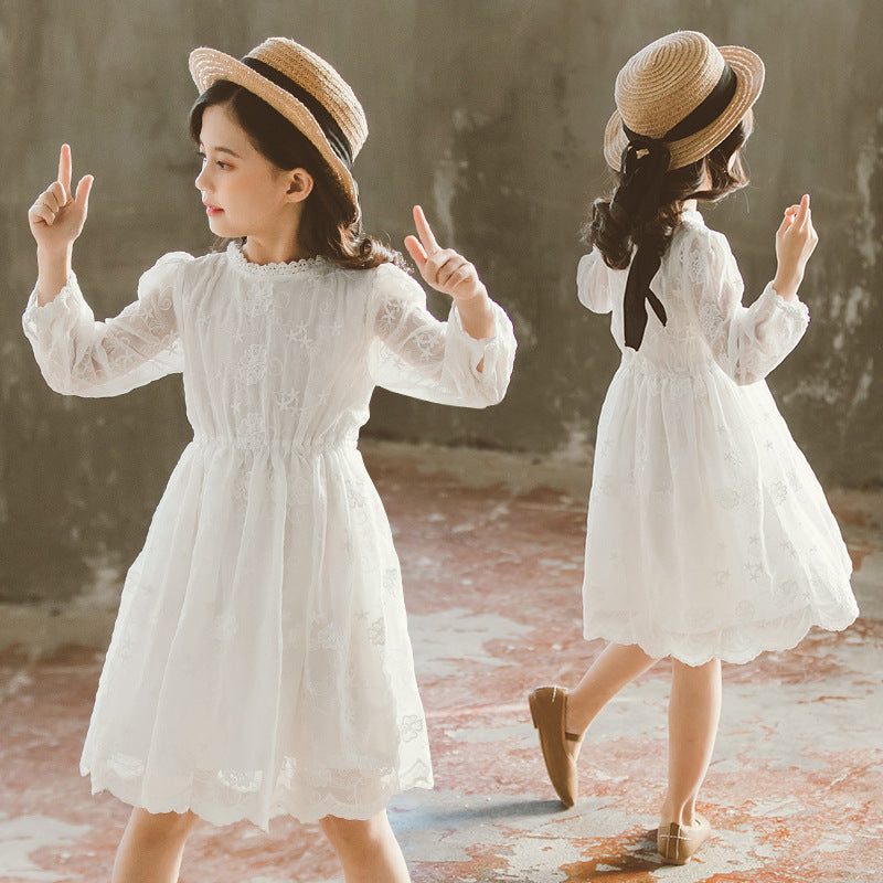 Girls Spring And Autumn Dresses - Amazhona 