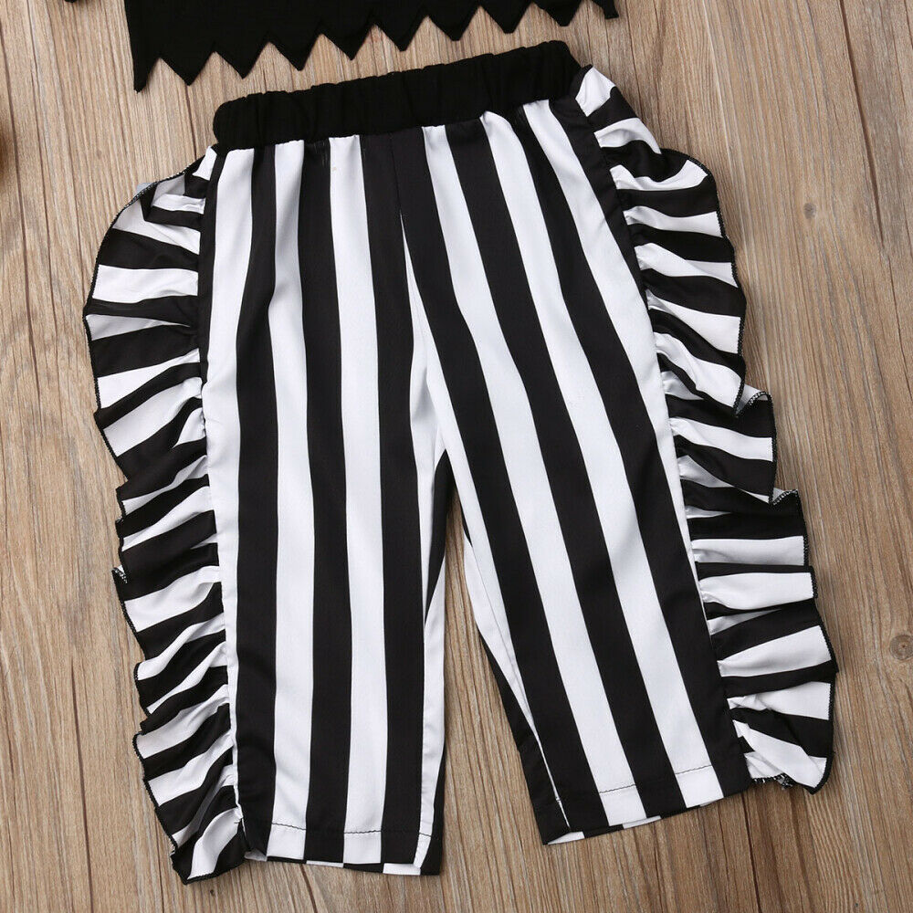 Girls' Striped Pants Children's Suit - Amazhona 