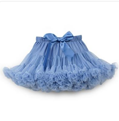 Girls' Super Fluffy Skirt Tutu Skirt Flower Girl Gauze Skirt Children Princess Fairy Dress Pleated Skirt - Amazhona 