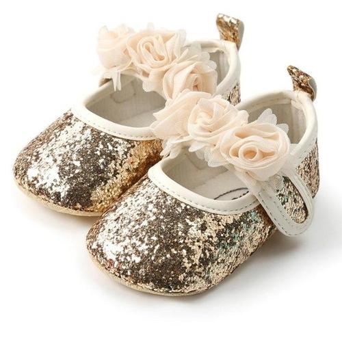 Glitter Rosette Mary Janes - Amazhona 