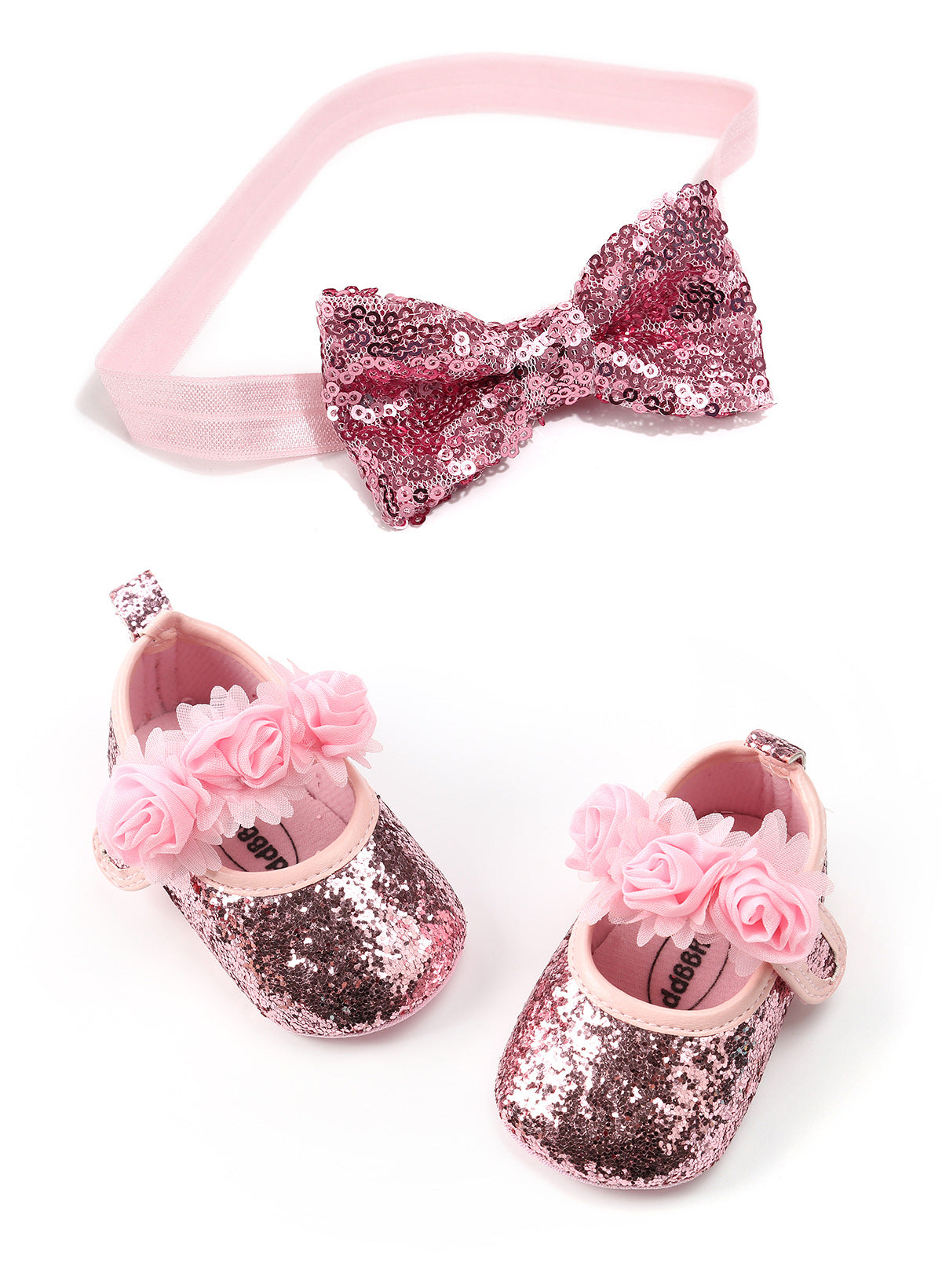 Glitter Rosette Mary Janes - Amazhona 