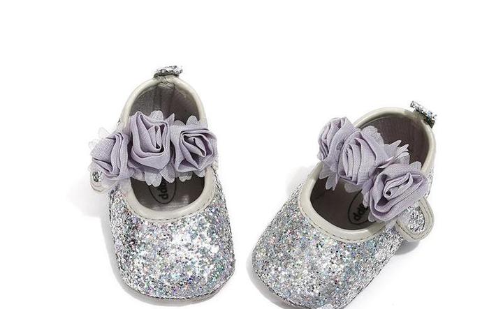 Glitter Rosette Mary Janes - Amazhona 