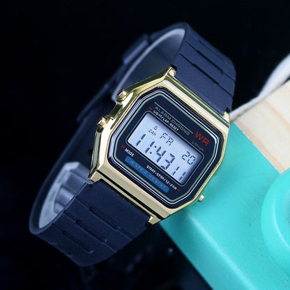 Gold Men Watches Women Electronic Digital Display Retro Style Clock Men's Watch for Men Relogio Masculin Reloj Hombre homme - Amazhona 