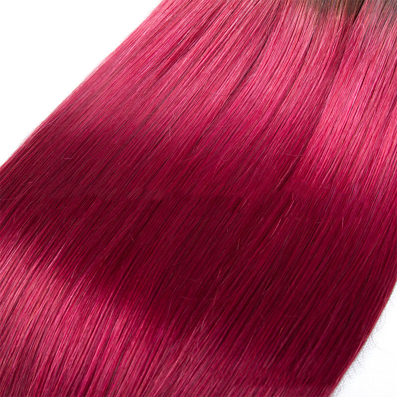 Gradient real hair wig - Amazhona 