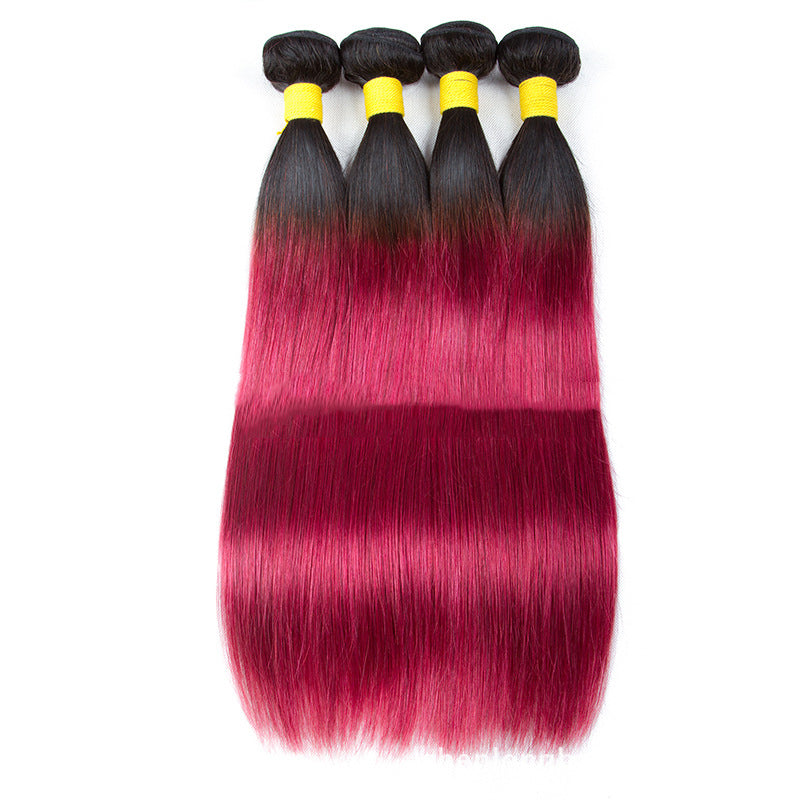 Gradient real hair wig - Amazhona 