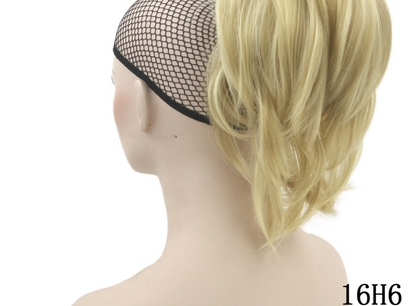 Grip ponytail short hair female curly hair wig flexible hair ponytail - Amazhona 