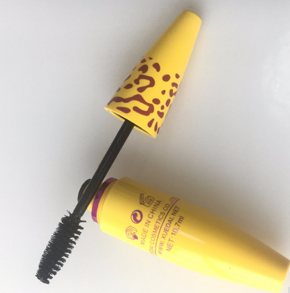 Growth Mascara Leopard-shaped Yellow Tube Thick Curling Waterproof Mascara - Amazhona 