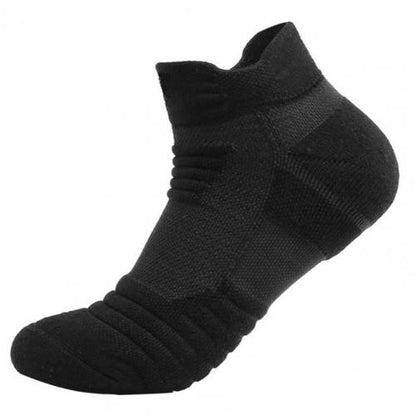 Men Socks Solid Color Thickening Cycling Running Football Basketball Soccer Socks Sports Anti-slip Thicken Thermal Socks Men - Amazhona 