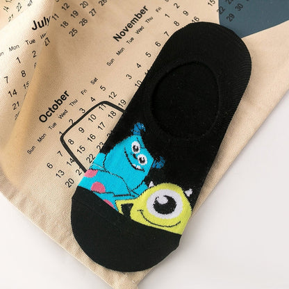 Summer Casual Cute Women Socks Animal Cartoon Mouse Duck Socks Cotton Funny Socks Size 35-40 - Amazhona 