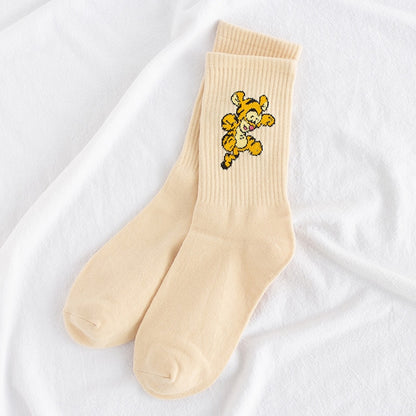 Disney Girl Socks Mickey head embroidered socks Cattoon Minnie girl socks cotton summer thin cotton women socks - Amazhona 