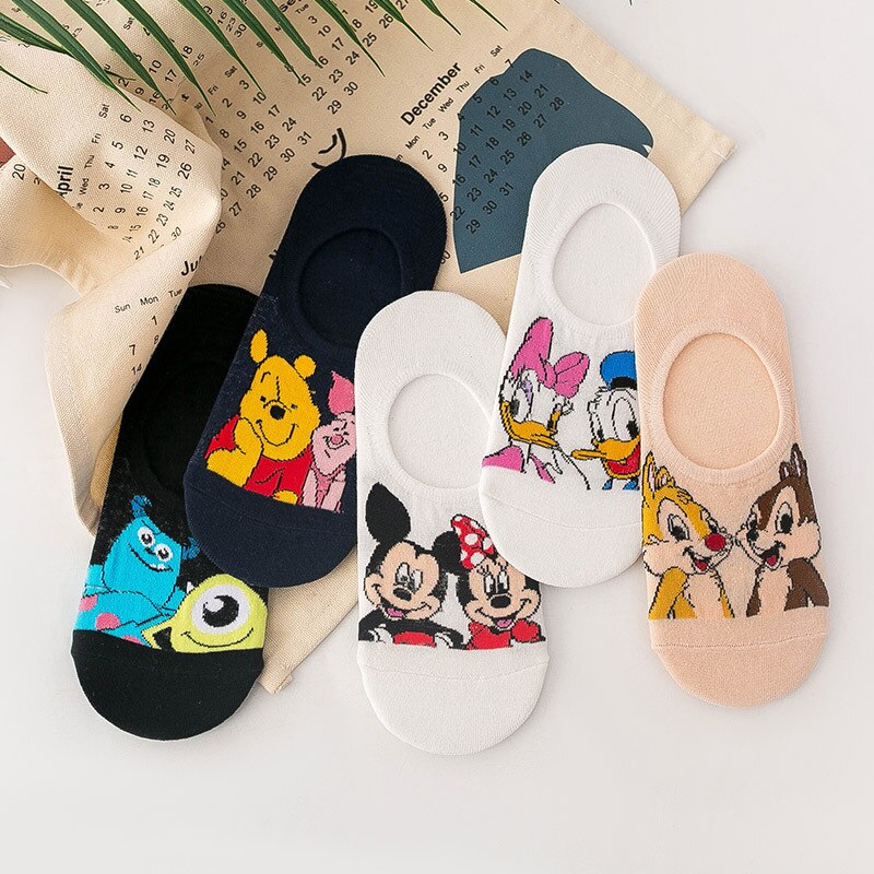 Summer Casual Cute Women Socks Animal Cartoon Mouse Duck Socks Cotton Funny Socks Size 35-40 - Amazhona 