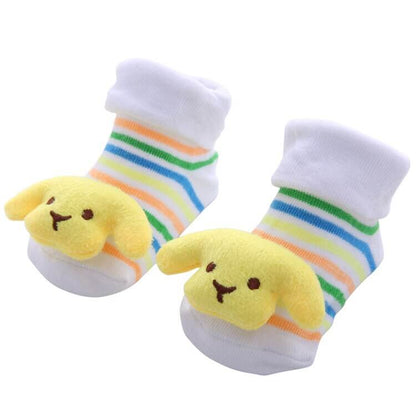 0-1 Years Spring Autumn Soft Cotton Baby Girls Socks Newborn Cartoon Animal Baby Socks Infant Baby Boy Sock Anti Slip Floor Sock - Amazhona 