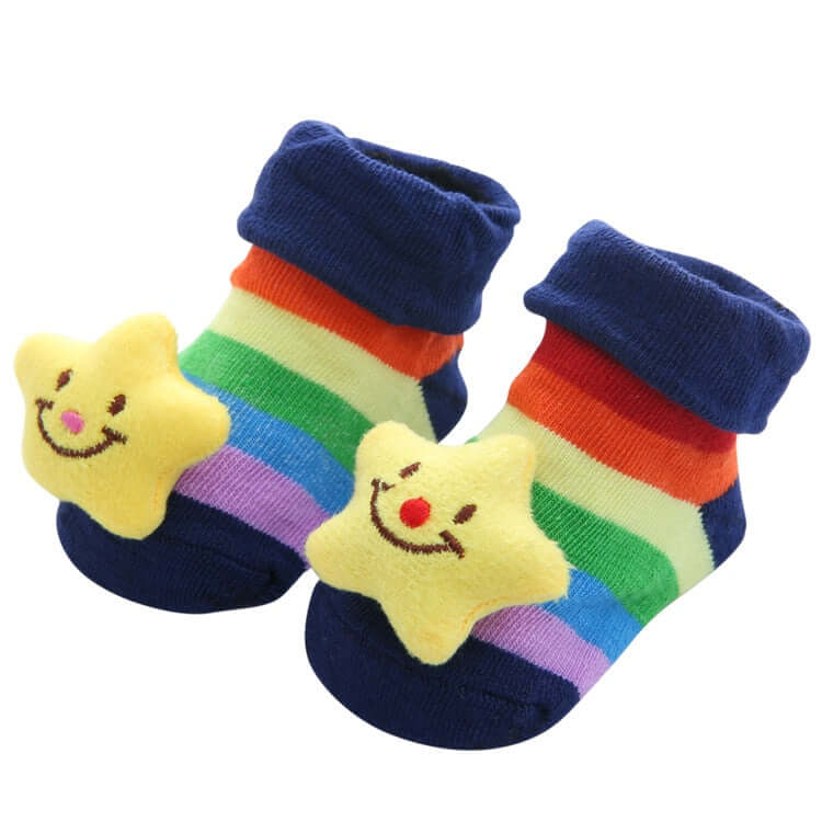 0-1 Years Spring Autumn Soft Cotton Baby Girls Socks Newborn Cartoon Animal Baby Socks Infant Baby Boy Sock Anti Slip Floor Sock - Amazhona 