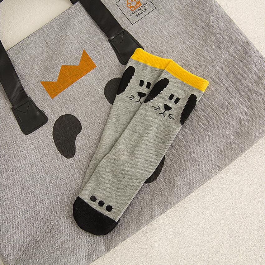 Baby Girls Socks legs warm Fox print Cotton sokken Character Knee Socks Kid Clothing unisex Toddler Boot Socks Cartoon - Amazhona 