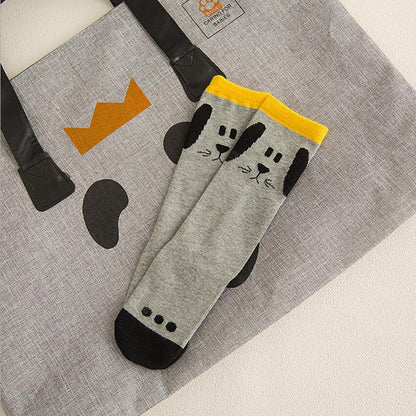 Baby Girls Socks legs warm Fox print Cotton sokken Character Knee Socks Kid Clothing unisex Toddler Boot Socks Cartoon - Amazhona 