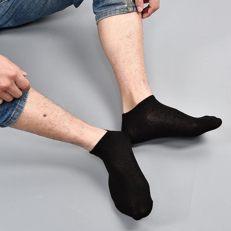 2/4/6 PCS Breathable Ankle Invisible Boats Socks Men Cotton Short Socks Low Cut Sport Socks for Casual Socks Men Invisible Sock - Amazhona 