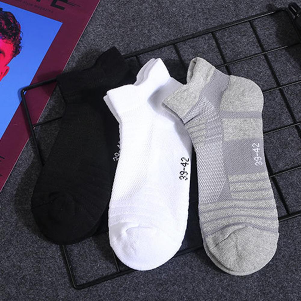 Men Socks Solid Color Thickening Cycling Running Football Basketball Soccer Socks Sports Anti-slip Thicken Thermal Socks Men - Amazhona 